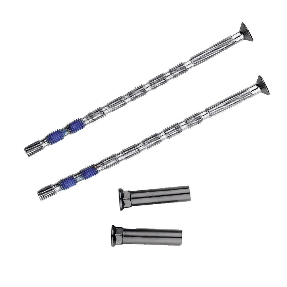 HDD Pro vijzenset patentbout 100 mm old silver – vooraanzicht