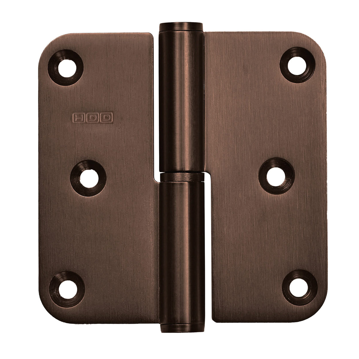 HDD paumelle 89x89 mat brons vooraanzicht