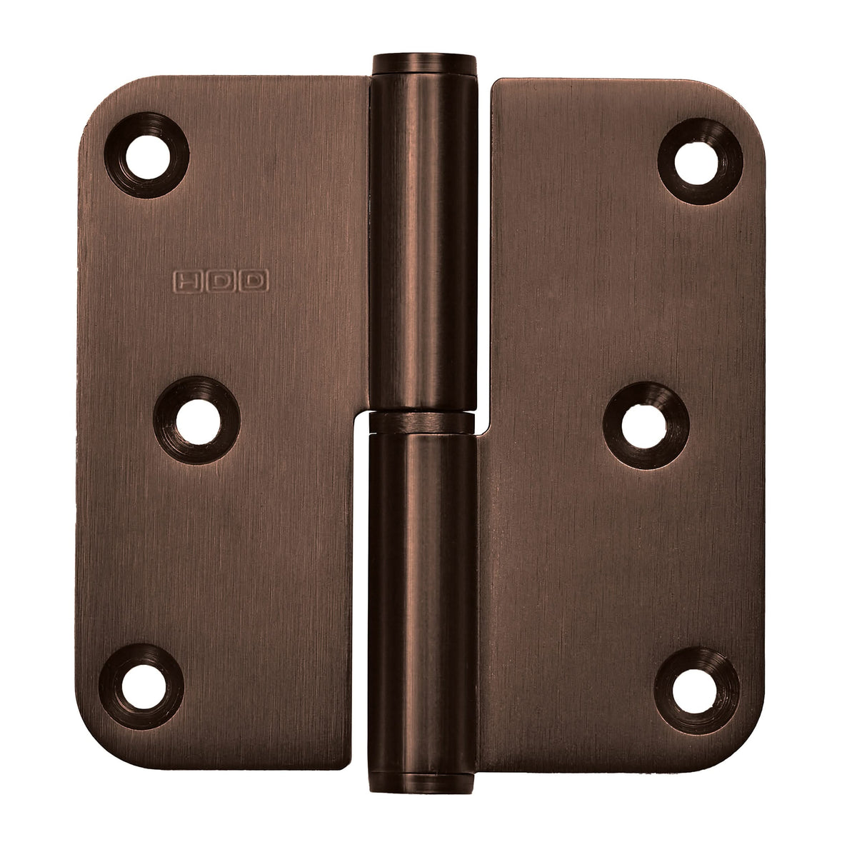 HDD paumelle 76x76 mm mat brons – detailweergave
