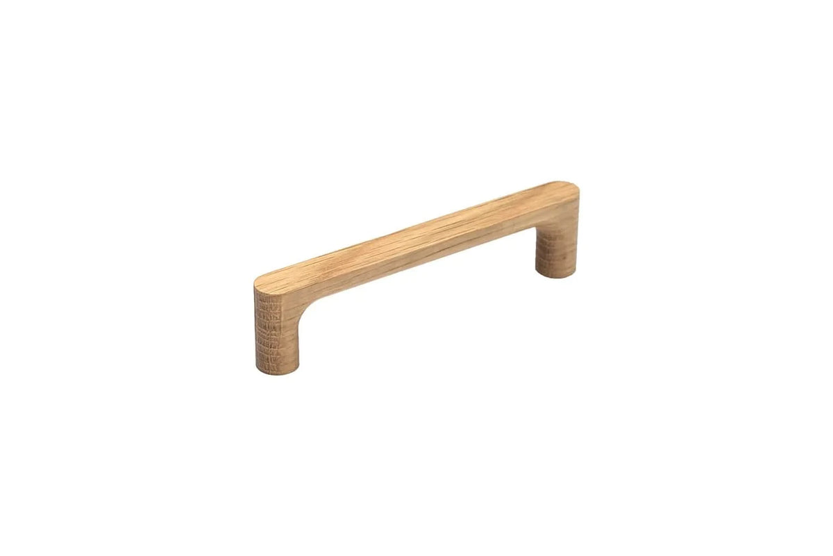 Staalimex houten handgreep Silkeborg 144mm eiken vooraanzicht