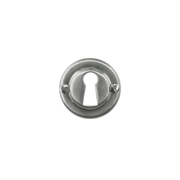 HDD Pro sleutelrozet inox look Ø36 mm – vooraanzicht