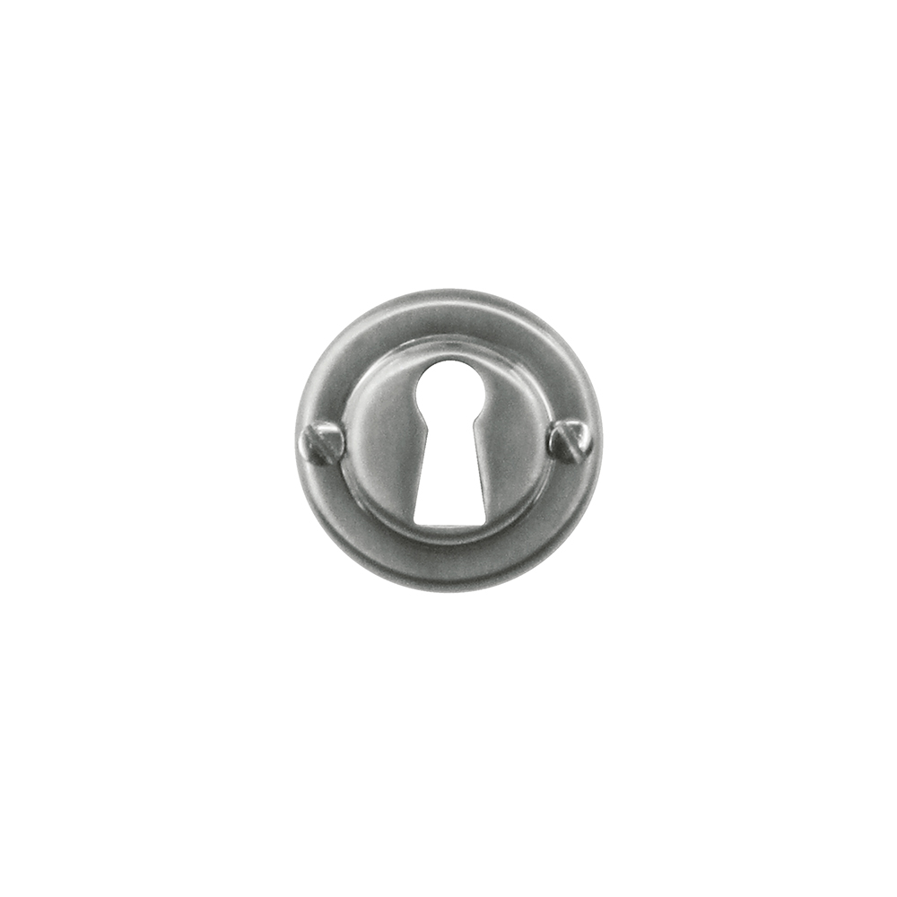 HDD Pro sleutelrozet inox look Ø36 mm – vooraanzicht