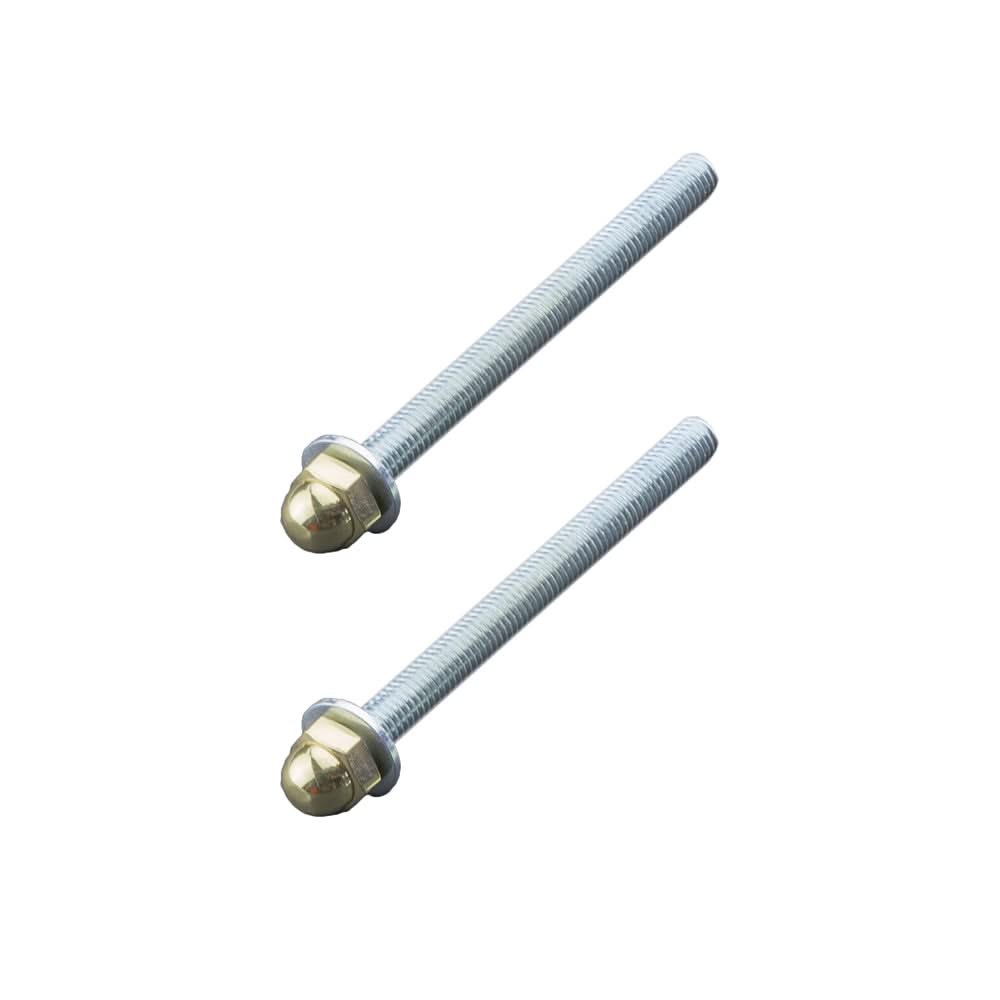 HDD Pro bevestigingsset M10 trekker messing PVD, vooraanzicht