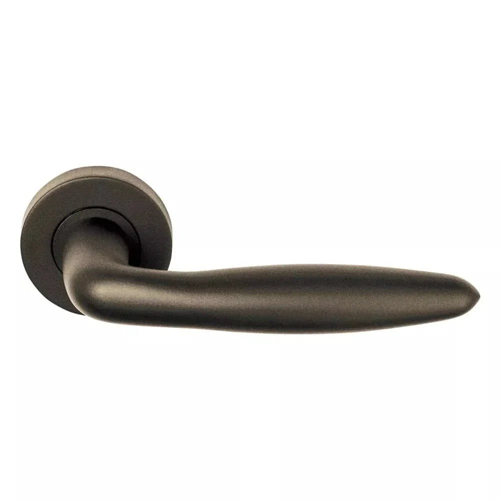 Formani voordeurset knop/kruk brons SKG3 – zijaanzicht