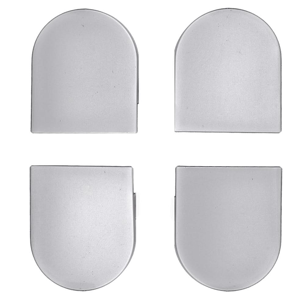 HDD Pro afdekkapjes onzichtbare scharnier Eclipse 2.2 AGB inox look vooraanzicht