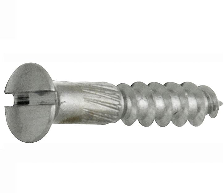 Artitec houtschroef 4,0 x 30 mm in mat chroom, set van 4, vooraanzicht