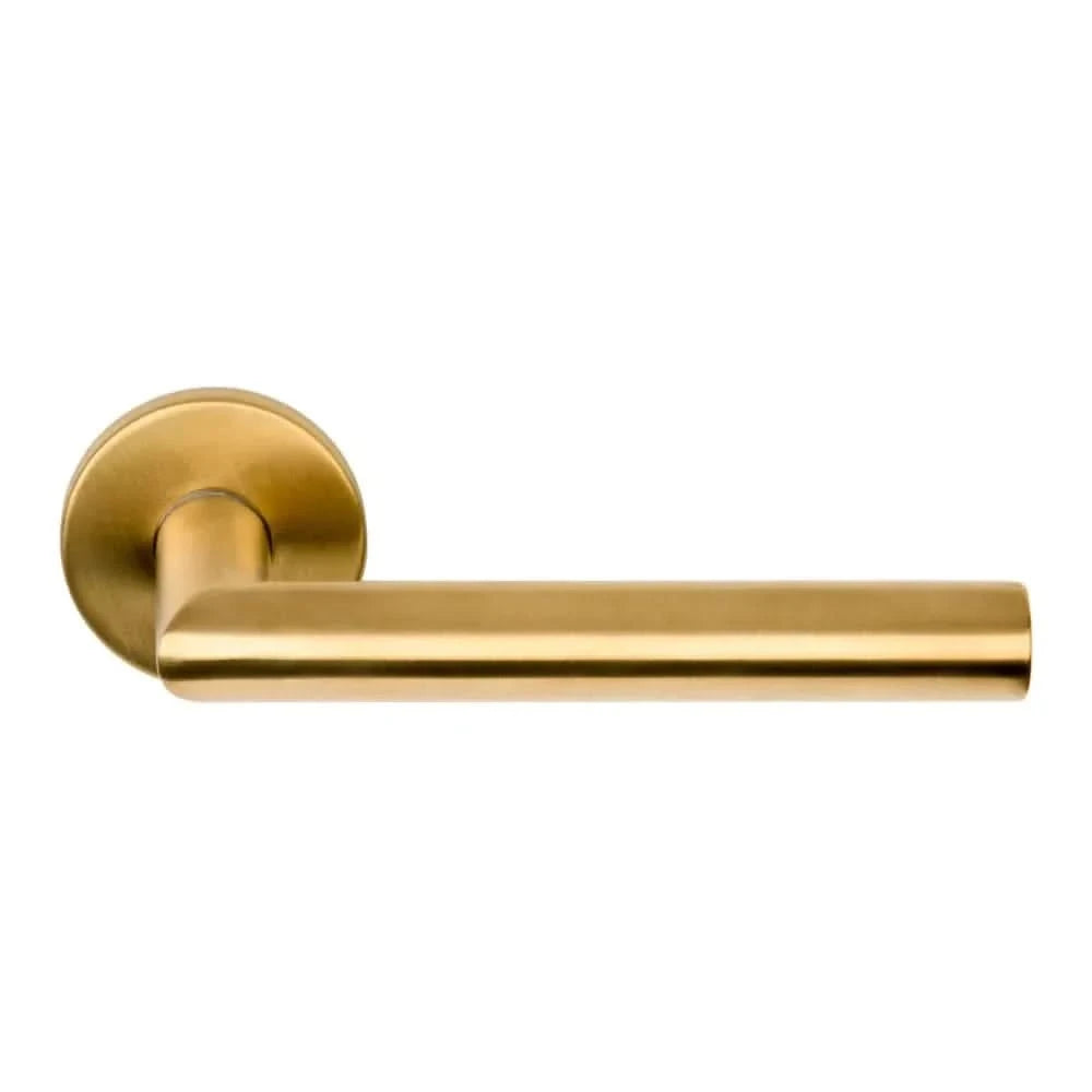 Formani voordeurset knop/kruk LB2-19 mat goud PVD SKG3 – detail