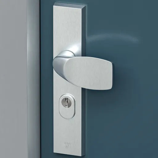 AXA Edge Plus veiligheidsbeslag kruk Wing+blok aluminium – productfoto