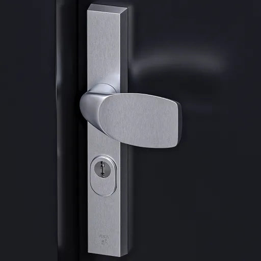 AXA Edge Plus veiligheidsbeslag Wing+Blok aluminium naturel productfoto