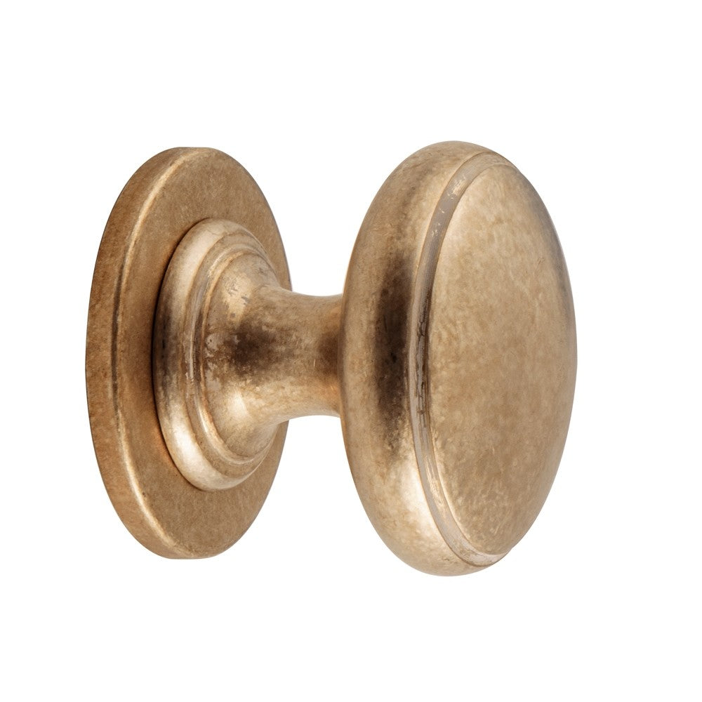 Hardbrass voordeurset getrommeld messing linkswijzend - detail