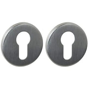 Intersteel Q cilinderrozet verdekt RVS PVD ø52 mm vooraanzicht