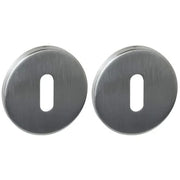 Intersteel Q sleutelrozet verdekt RVS PVD ø52 mm vooraanzicht