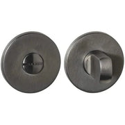 Intersteel Q wc-sluiting verdekt antraciet PVD ø52 mm met stift 6-8 mm vooraanzicht