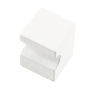 HDD Pro meubelknop Cubica Top 20mm Wit Structuur wit structuur vooraanzicht