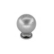 HDD Pro Meubelknop Bol 725 18mm Old Silver – vooraanzicht