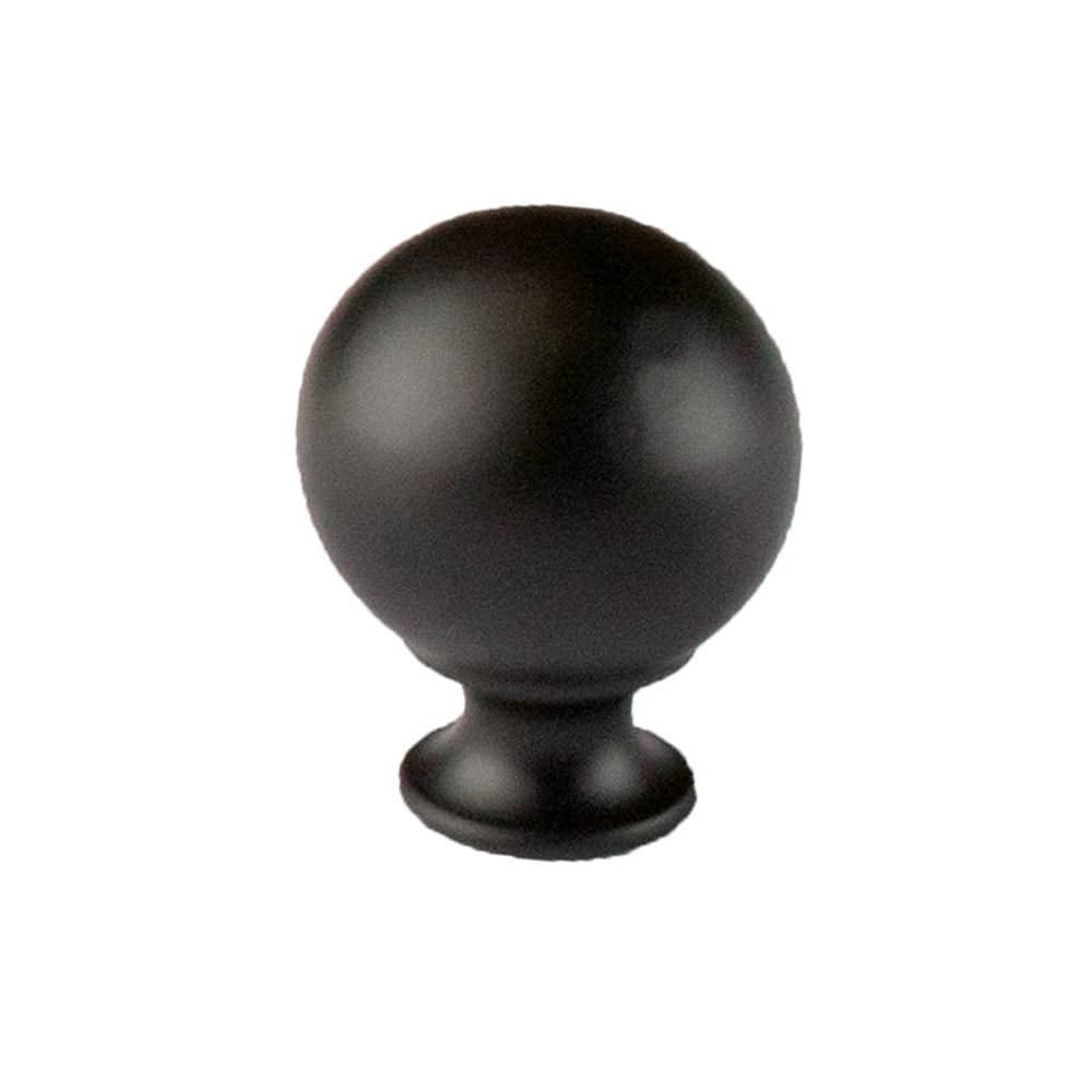 HDD Pro Meubelknop Bol 725 22mm Zwart – vooraanzicht