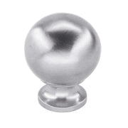 HDD Pro meubelknop Bol 725 Ø30 mm inox look - vooraanzicht