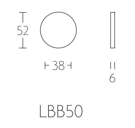 Formani blind plaatje BASIC LBB50 – afmetingen