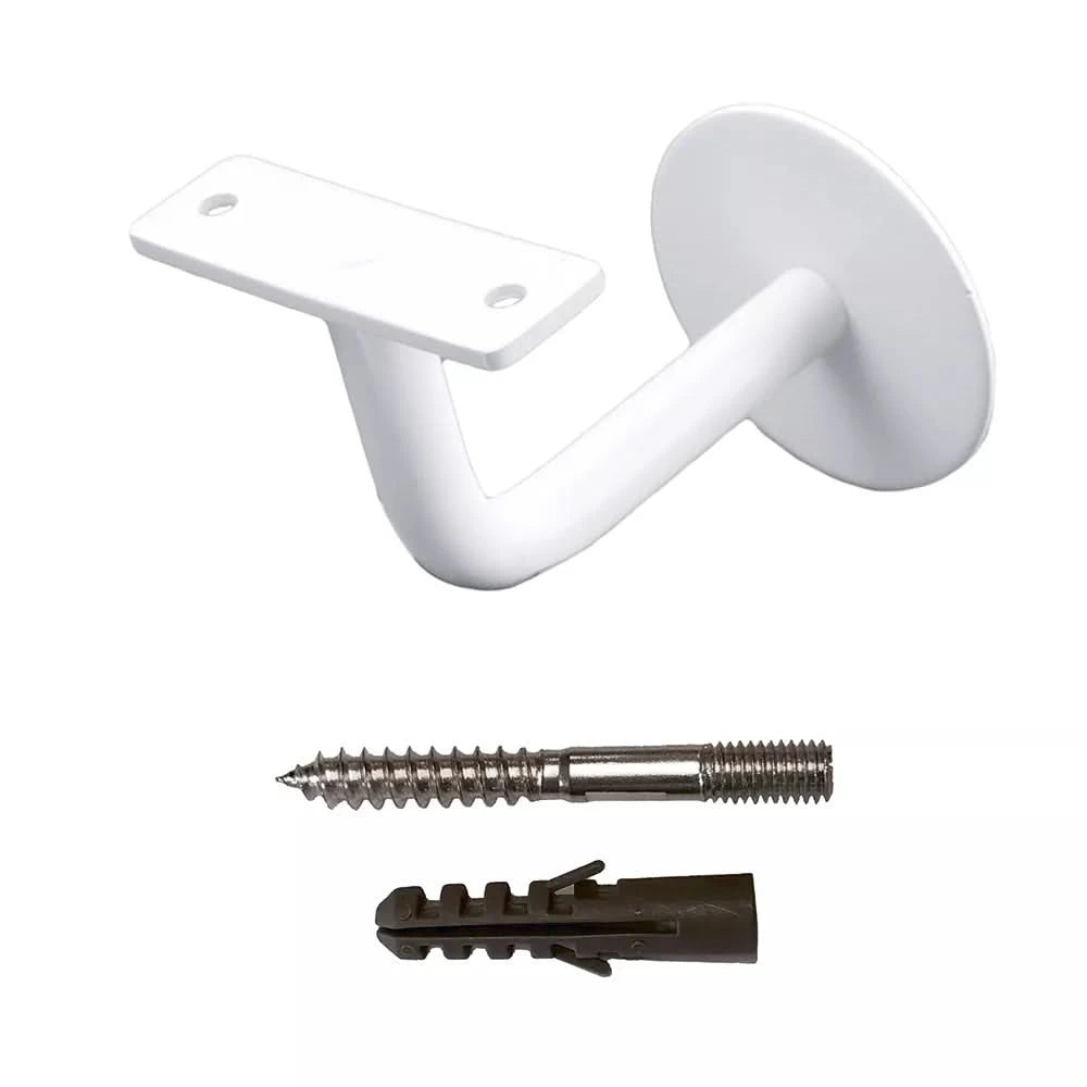 HDD Pro leuninghouder plat wit structuur – vooraanzicht