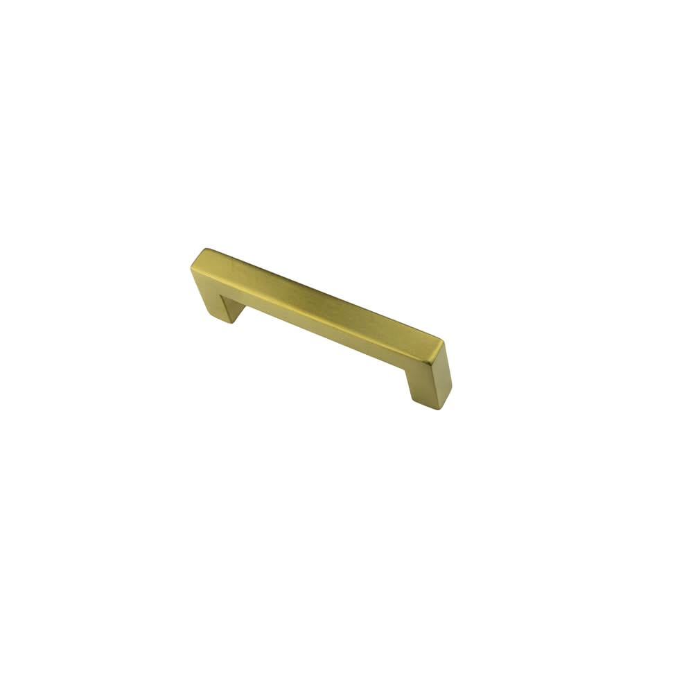 HDD Pro meubelgreep Cubica messing gepolijst – vooraanzicht