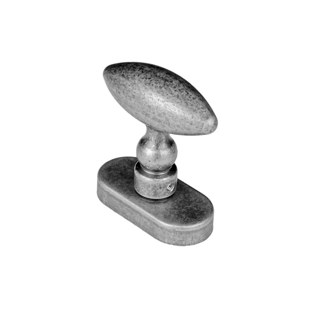HDD Pro raamkruk Olina Old Silver vooraanzicht