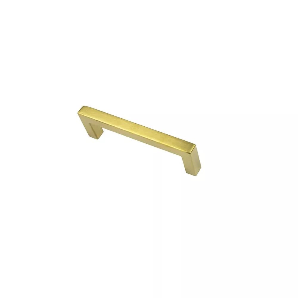 HDD Pro meubelgreep Cubica messing gepolijst vooraanzicht