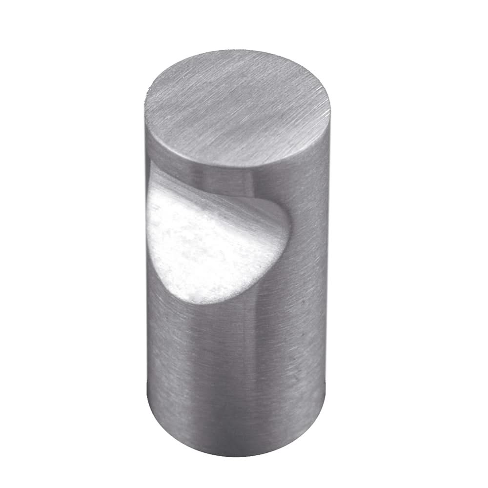 HDD Pro meubelknop D-model 12 mm inox, vooraanzicht