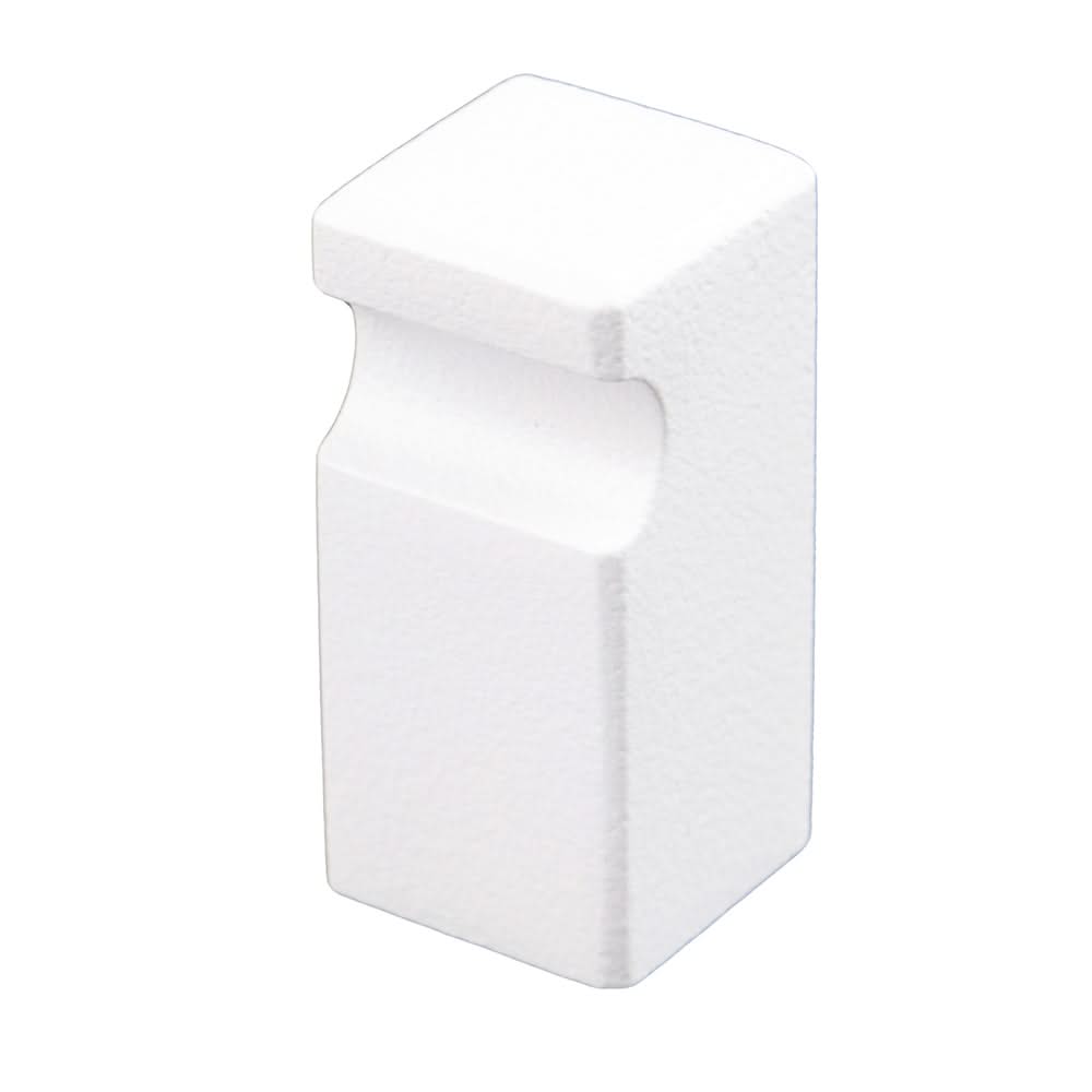 HDD Pro meubelknop Cubica Top 12 mm wit structuur, vooraanzicht
