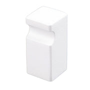 HDD Pro meubelknop Cubica Top 12 mm wit structuur, vooraanzicht