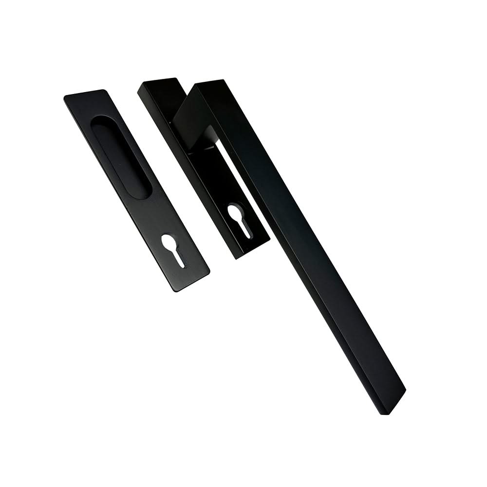 HDD Pro hefboomsysteem Cosmic zwart met inkapschelp cilinder vooraanzicht