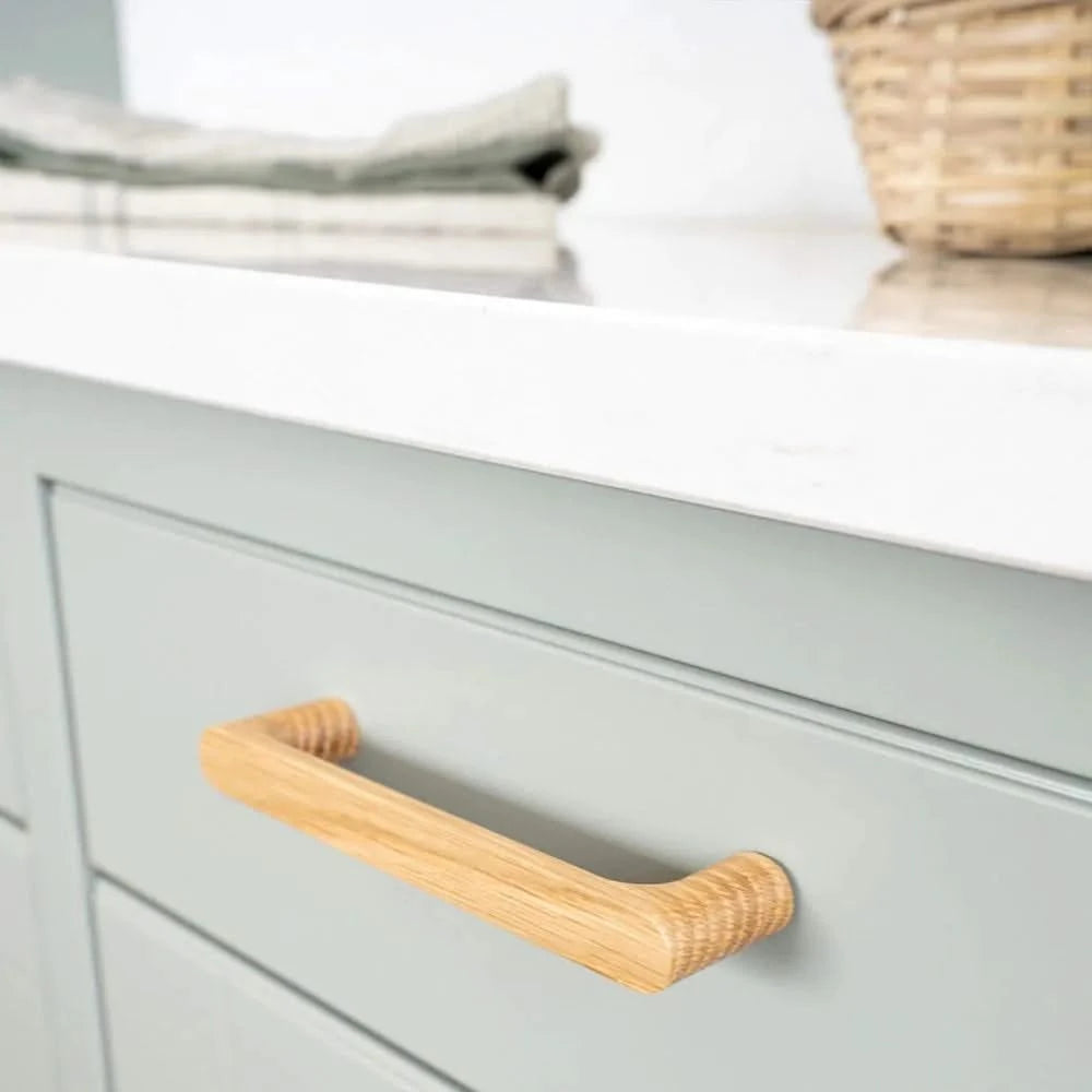Staalimex houten handgreep Silkeborg 144mm eiken sfeerbeeld