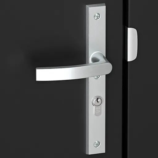 AXA Edge Plus veiligheidsbeslag Wing+Blok aluminium naturel detailfoto
