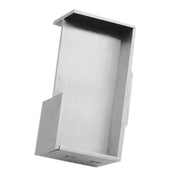 HDD Pro schuifdeurkom Carré massief 40mm inox plus – vooraanzicht