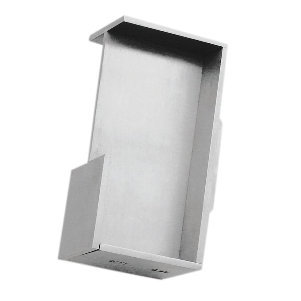 HDD Pro schuifdeurkom Carré massief 40mm inox plus – vooraanzicht