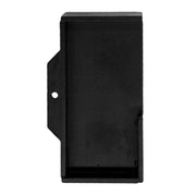 HDD Pro schuifdeurkom Carré massief 40mm zwart – vooraanzicht
