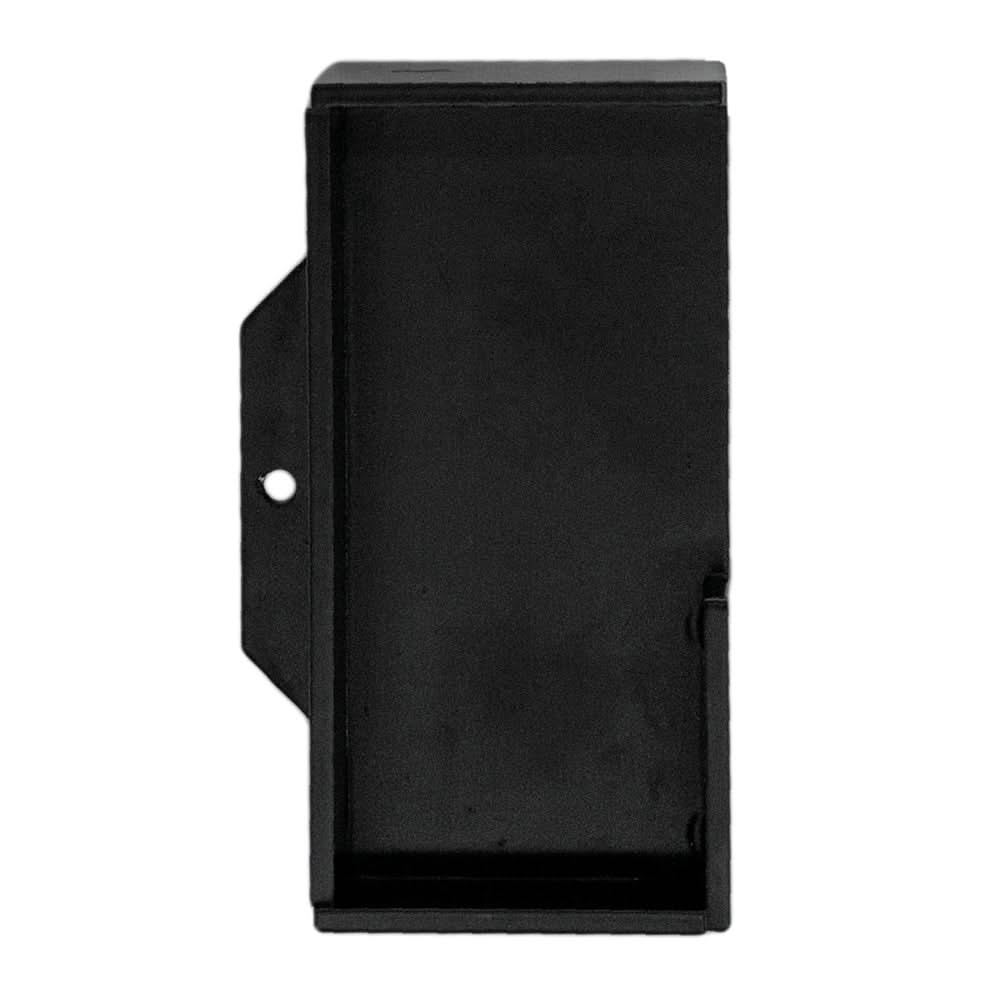 HDD Pro schuifdeurkom Carré massief 40mm zwart – vooraanzicht