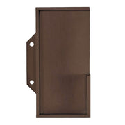 HDD Pro schuifdeurkom carré massief 40 mm mat brons, vooraanzicht