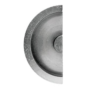 HDD Pro schuifdeurkom halve maan old silver vooraanzicht