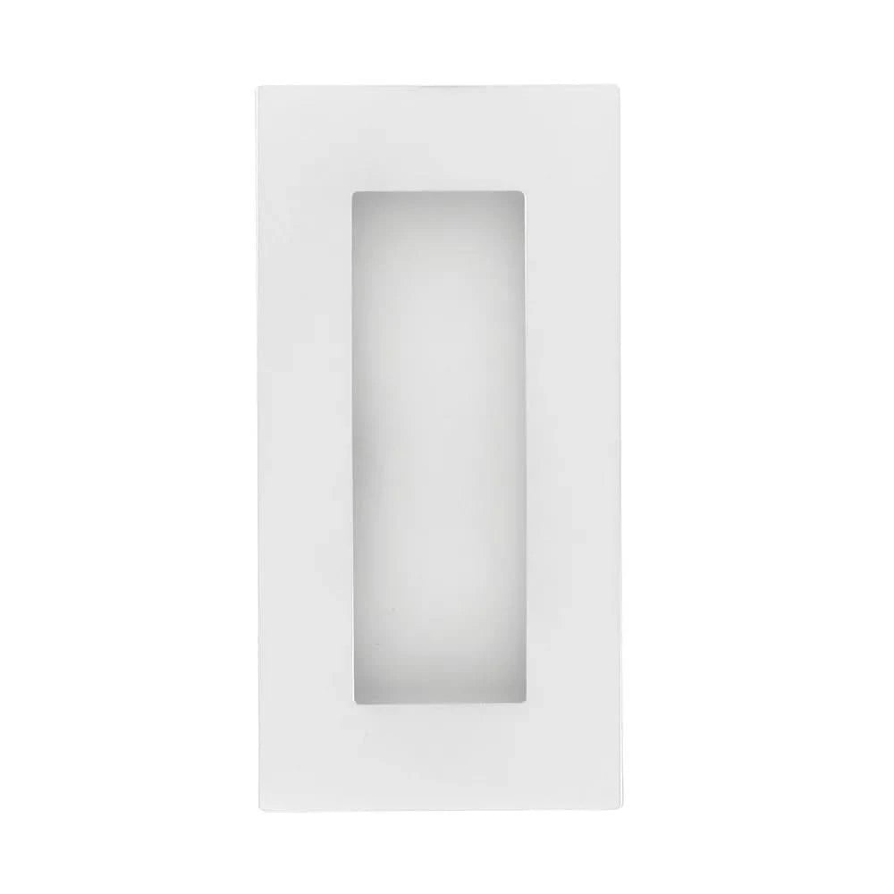 HDD Pro schuifdeurkom ovaal carré wit structuur vooraanzicht