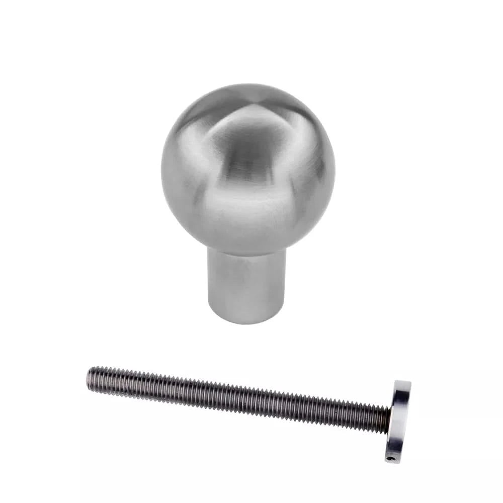 HDD Pro voordeurknop Top B 40 massief inox plus, vooraanzicht