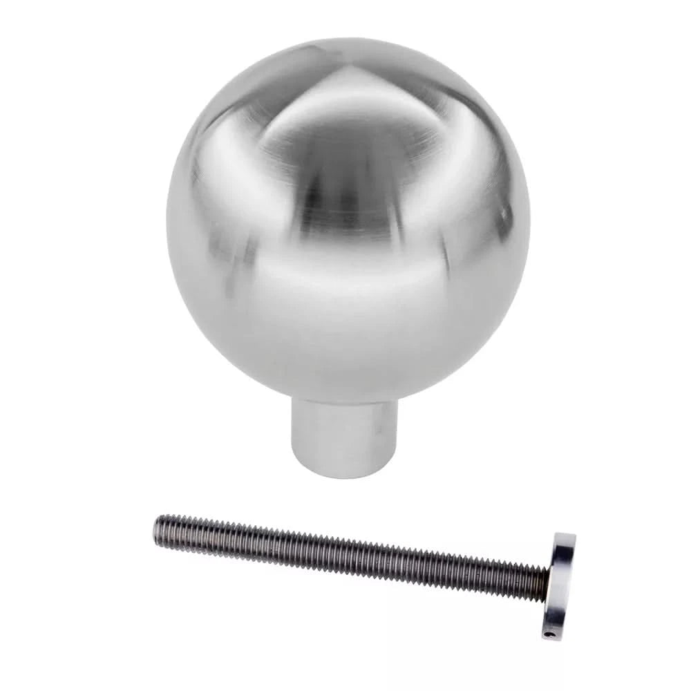 HDD Pro voordeurknop Top B 60 massief inox plus, vooraanzicht