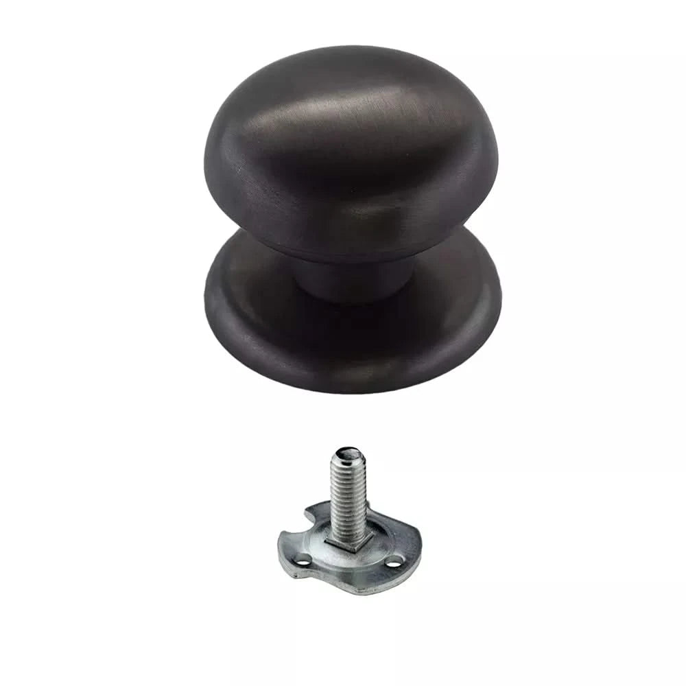 HDD Pro Voordeurknop Top 804 Gunmetal 64mm – vooraanzicht