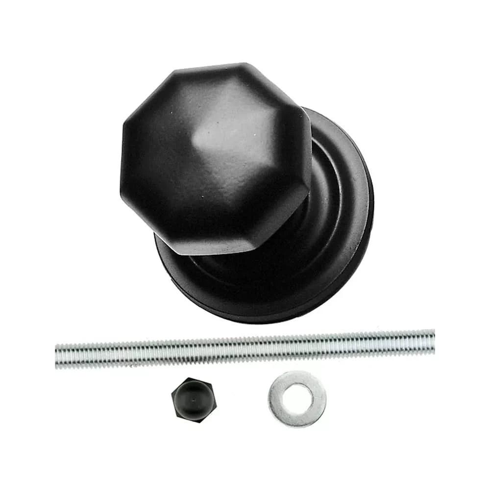 HDD Pro Voordeurknop Top 804 Zwart 64mm – vooraanzicht