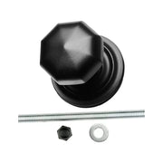 HDD Pro Voordeurknop Top 804 Zwart 64mm – vooraanzicht