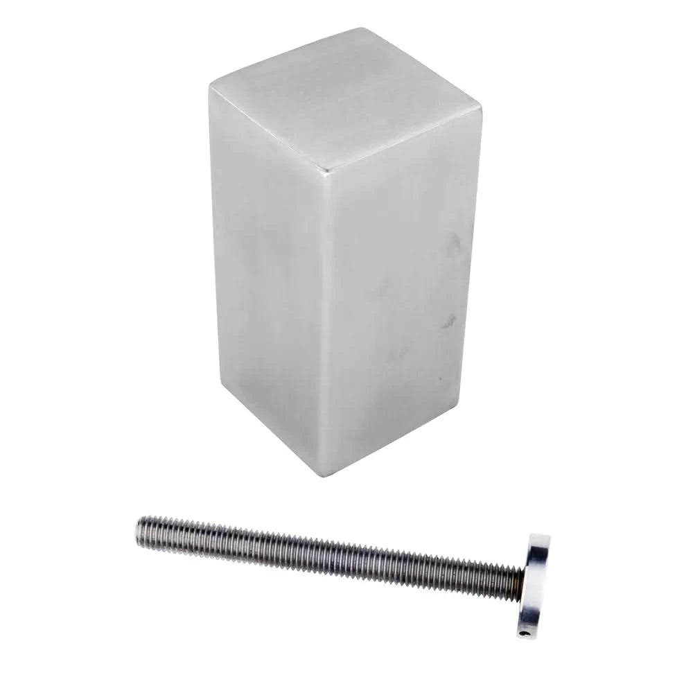 HDD Pro voordeurknop Top Carre Inox Plus — vooraanzicht