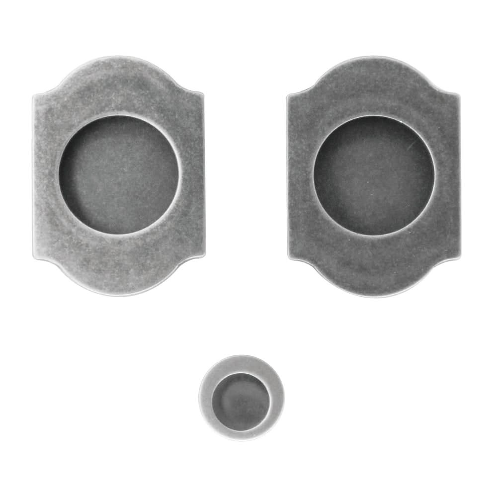 HDD Pro schuifdeurkom Retro Carré old silver – vooraanzicht