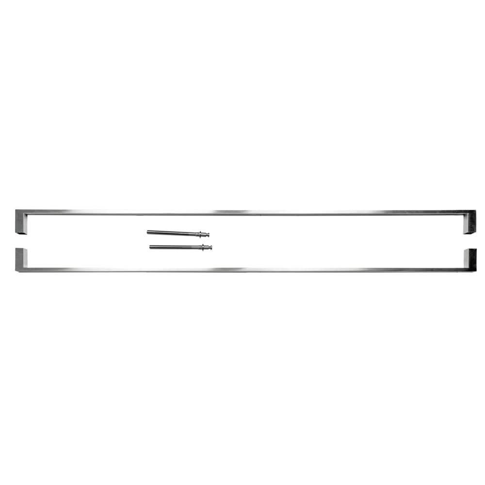 HDD Pro Cosmic voordeurgreep Inox Plus geborsteld voor dikke deur, vooraanzicht