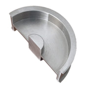 HDD Pro schuifdeurkom halve maan inox plus vooraanzicht