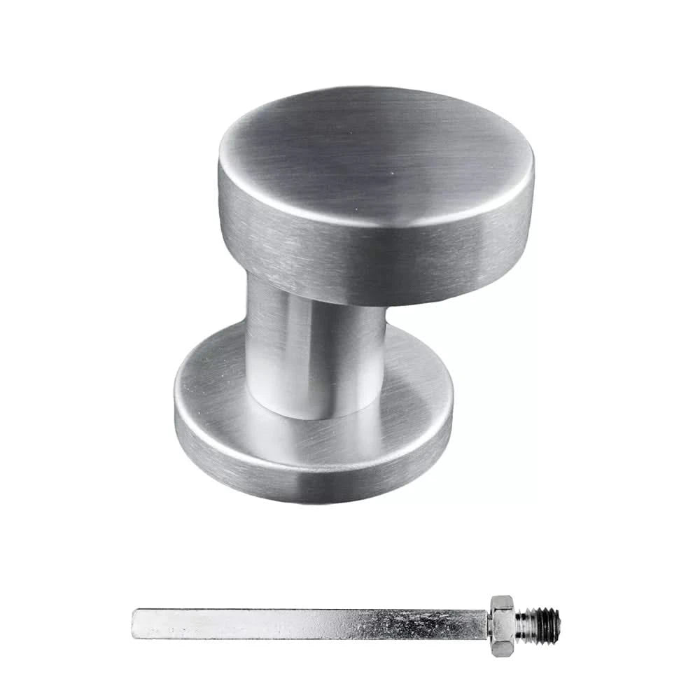 HDD Pro Voordeurknop Top Plat Schuin Inox Plus – vooraanzicht
