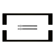 HDD Pro Build voordeurgreep 19/200 zwart, paar — vooraanzicht
